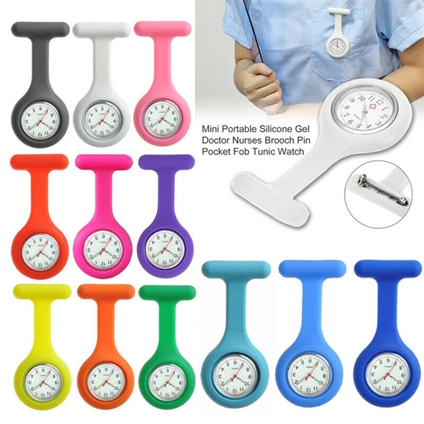 Silicone Nurse Brooch Watch - Image 2