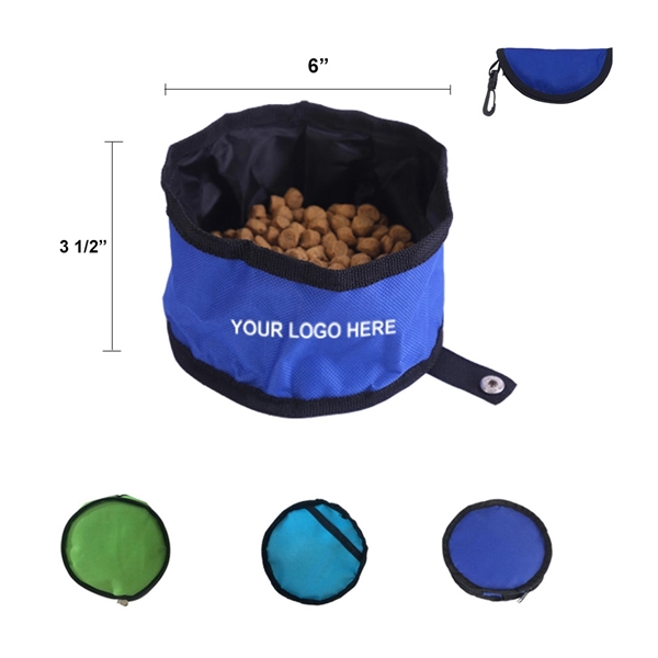 Collapsible Foldable Dog Bowls Travel Dog Bowl for Feed and  - Image 1