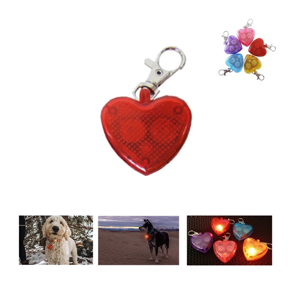 Heart Shape Dog Safety Collar Light - Image 2