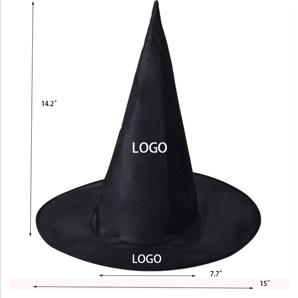 Black Witch Hats Masquerade Wizard Hat Party Hats Cosplay Ha - Image 1