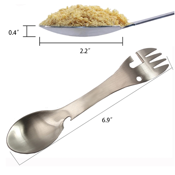 5 In 1 Multifunction Outdoor Mini Spoon Fork Portable Useful - Image 3