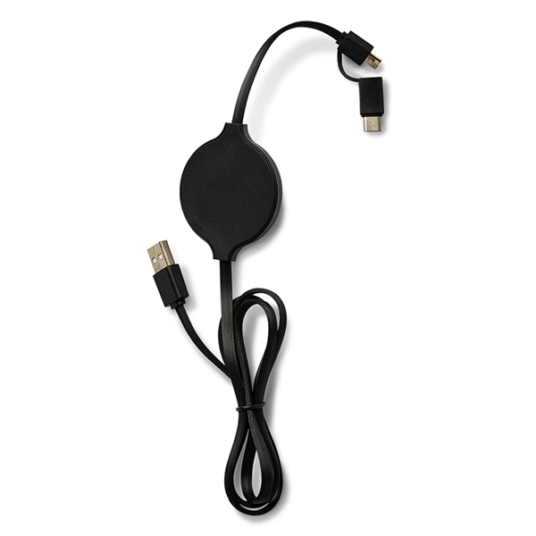 Duo Wireless Charging Pad with Integrated Charging Cable - Image 2