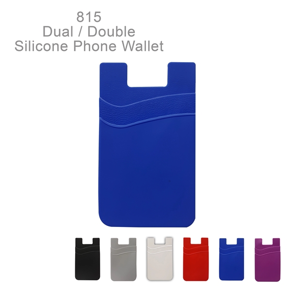 Dual Pocket Silicone Cell Phone Wallet, Phone Accessory - Image 10