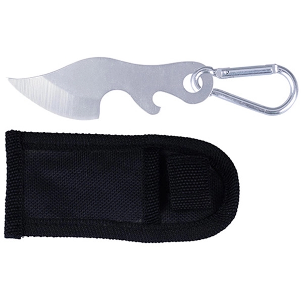 Knife and Bottle Opener w/ Carabiner - Image 2