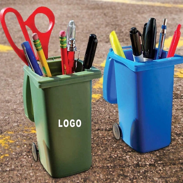 Trash Can Storage Desktop Bin Pen Holder - Image 1