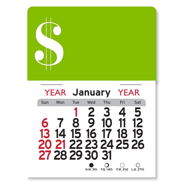 Dollar Sign Peel-N-Stick® Calendar - Image 2