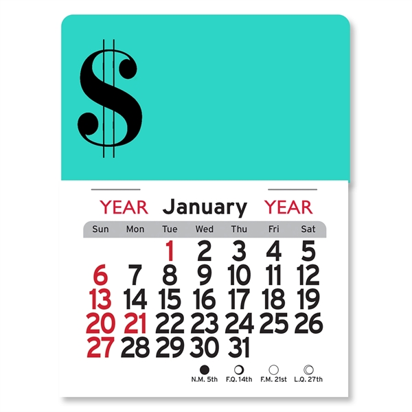 Dollar Sign Peel-N-Stick® Calendar - Image 3