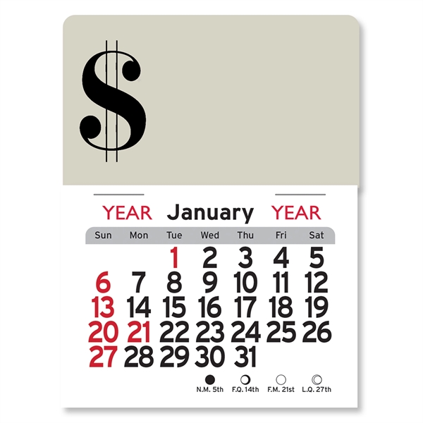 Dollar Sign Peel-N-Stick® Calendar - Image 5