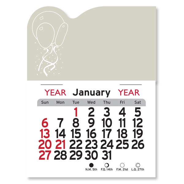 Balloons Peel-N-Stick® Calendar - Image 5
