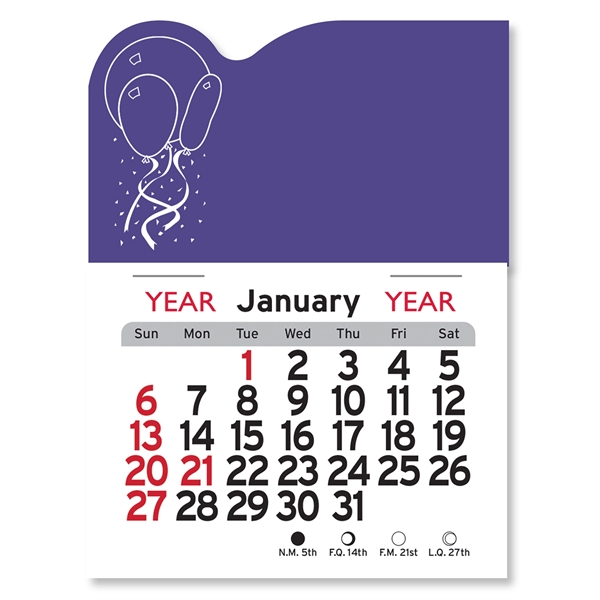 Balloons Peel-N-Stick® Calendar - Image 19