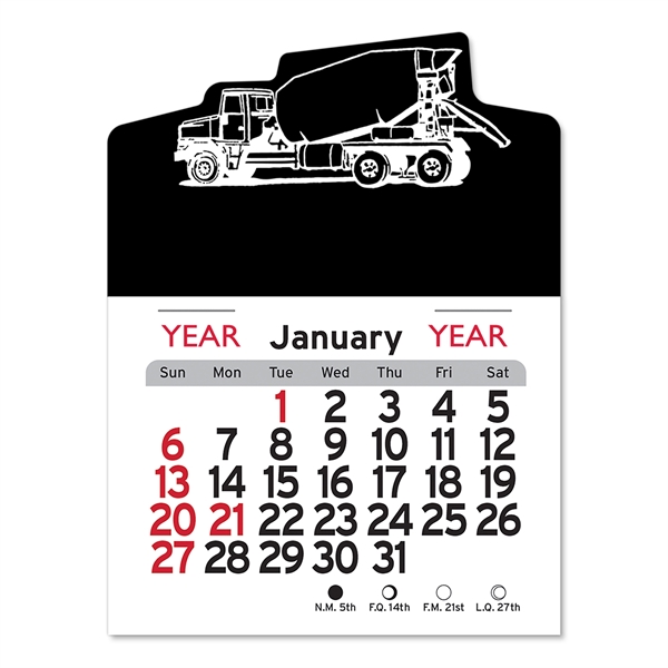 Cement Truck Peel-N-Stick® Calendar - Image 4