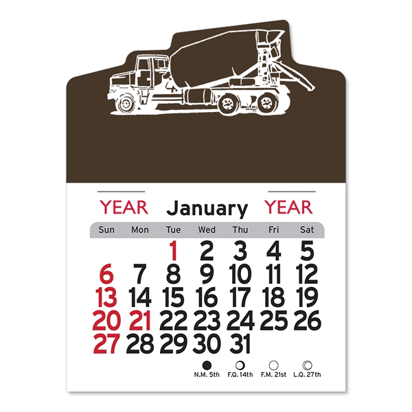 Cement Truck Peel-N-Stick® Calendar - Image 6
