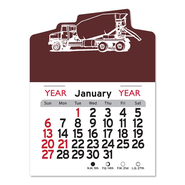 Cement Truck Peel-N-Stick® Calendar - Image 7
