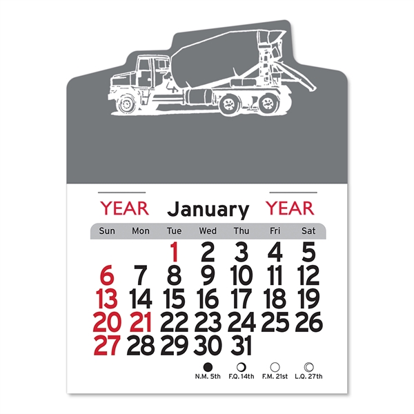 Cement Truck Peel-N-Stick® Calendar - Image 11
