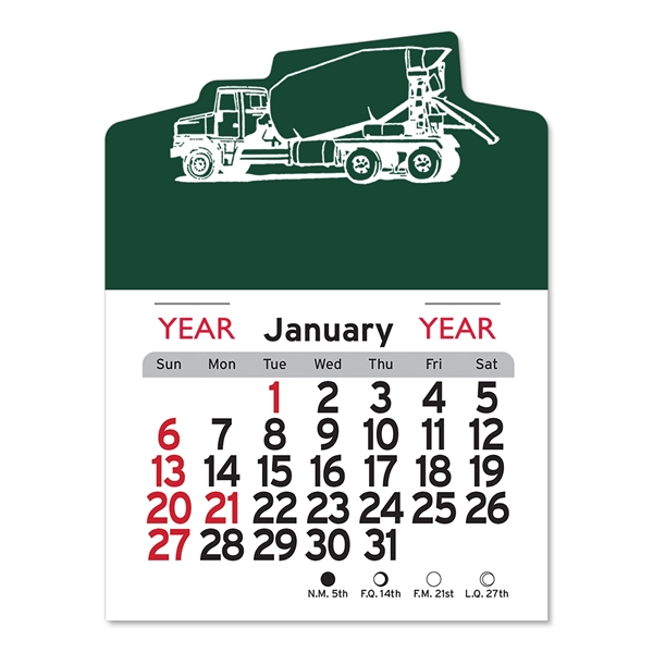 Cement Truck Peel-N-Stick® Calendar - Image 12