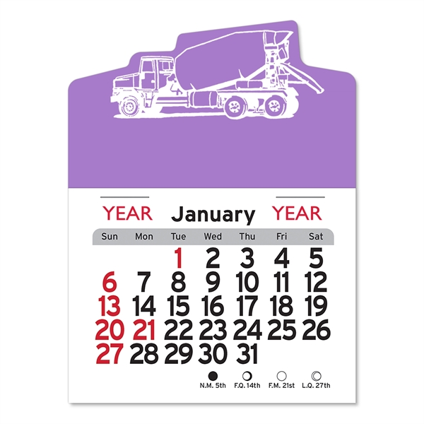 Cement Truck Peel-N-Stick® Calendar - Image 14