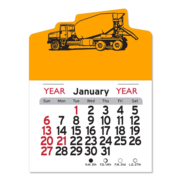 Cement Truck Peel-N-Stick® Calendar - Image 15