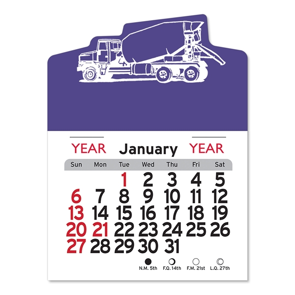 Cement Truck Peel-N-Stick® Calendar - Image 19