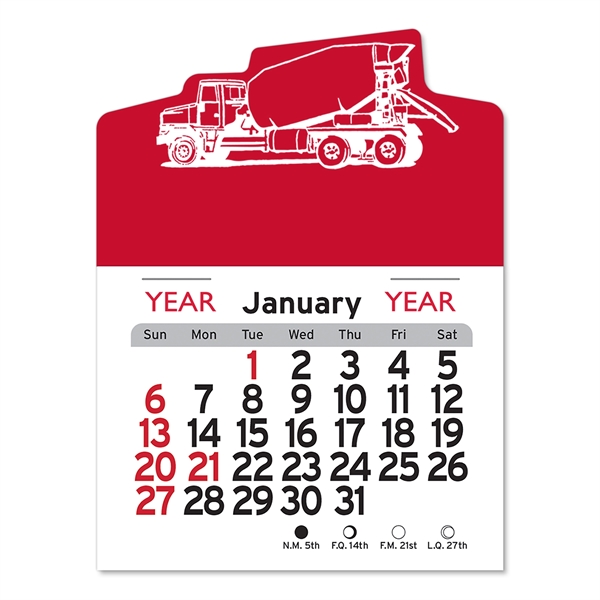 Cement Truck Peel-N-Stick® Calendar - Image 20