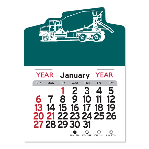 Cement Truck Peel-N-Stick® Calendar - Image 23