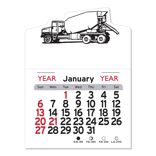 Cement Truck Peel-N-Stick® Calendar - Image 24