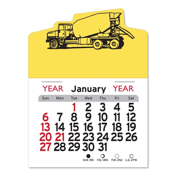 Cement Truck Peel-N-Stick® Calendar - Image 25
