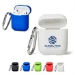 Silicone Earbud Case with Carabiner - Image 1