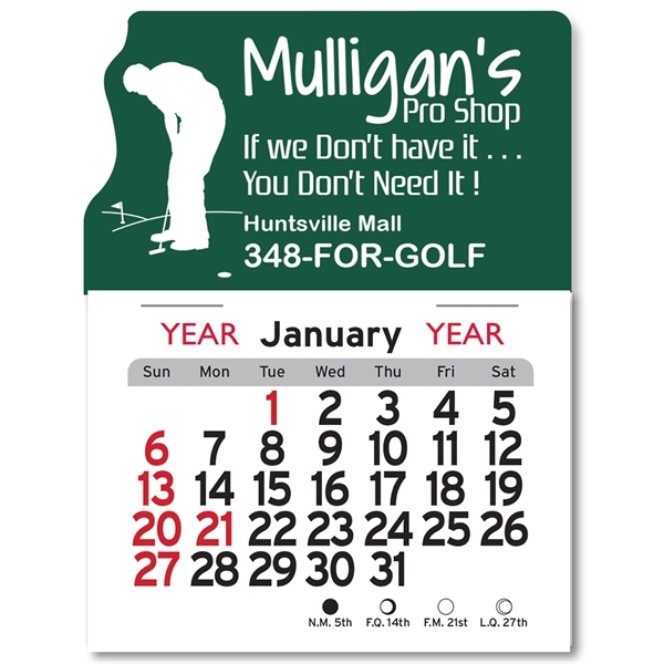 Golf Peel-N-Stick® Calendar - Image 1
