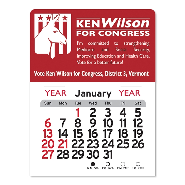 Democrat Peel-N-Stick® Calendar - Image 1