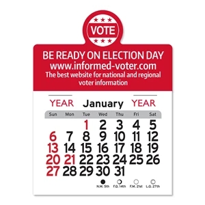 Vote Peel-N-Stick® Calendar - Political