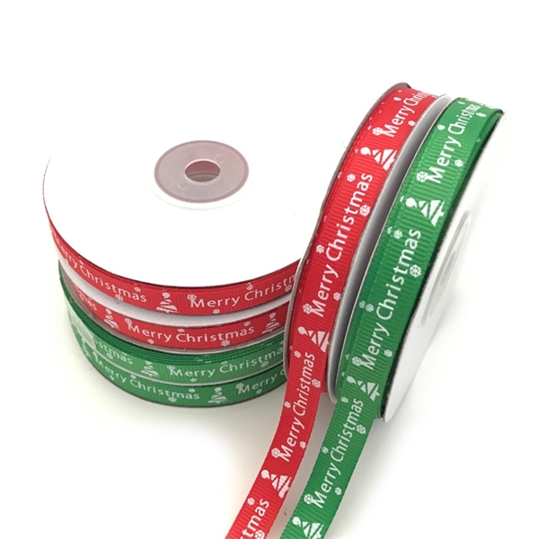 3/8'' Webbing Decoration Gift Christmas Ribbons - Image 1