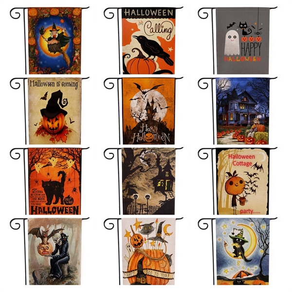 12.5''x18'' Double-Sided Trick Halloween Home Garden Flag - Image 3