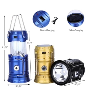 Rechargeable Camping LED Lantern and Flashlight Two in One