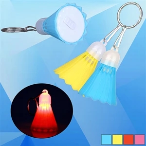 Badminton Shaped Flashlight w/ Key Chain
