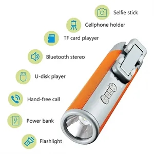 Premium Bluetooth Speaker Extendable Handheld Selfie Stick 5