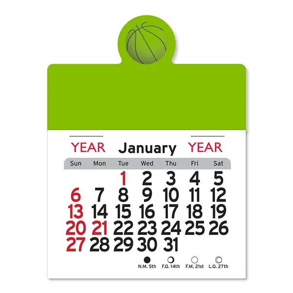 Basketball Peel-N-Stick® Calendar - Image 2