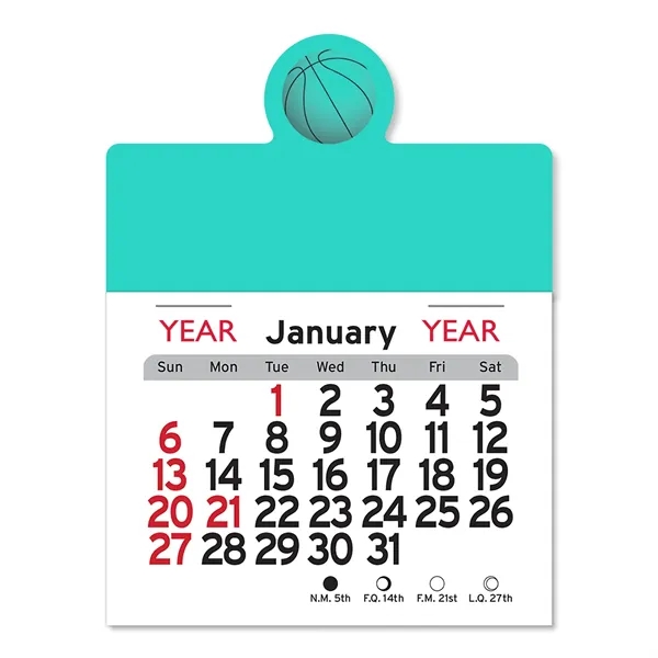 Basketball Peel-N-Stick® Calendar - Image 3