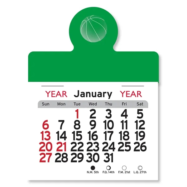 Basketball Peel-N-Stick® Calendar - Image 10