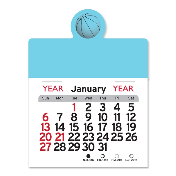 Basketball Peel-N-Stick® Calendar - Image 22