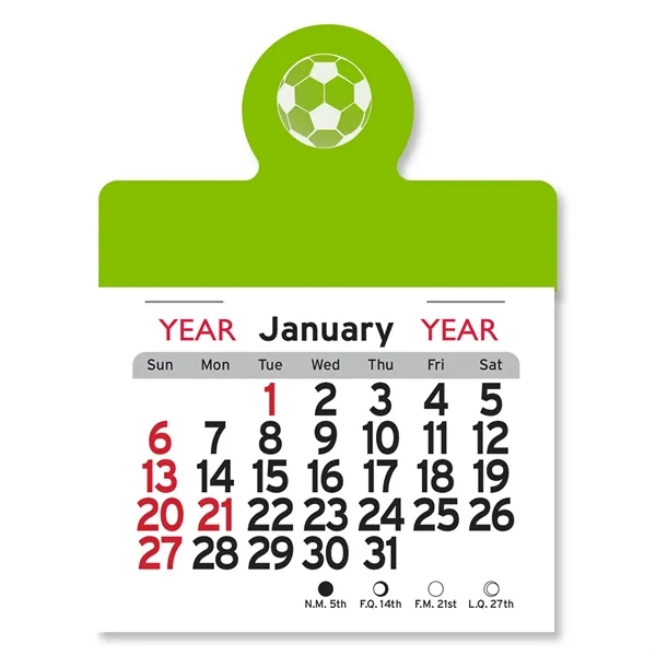 Soccer Peel-N-Stick® Calendar - Image 2