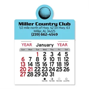 Golf Ball Peel-N-Stick® Calendar