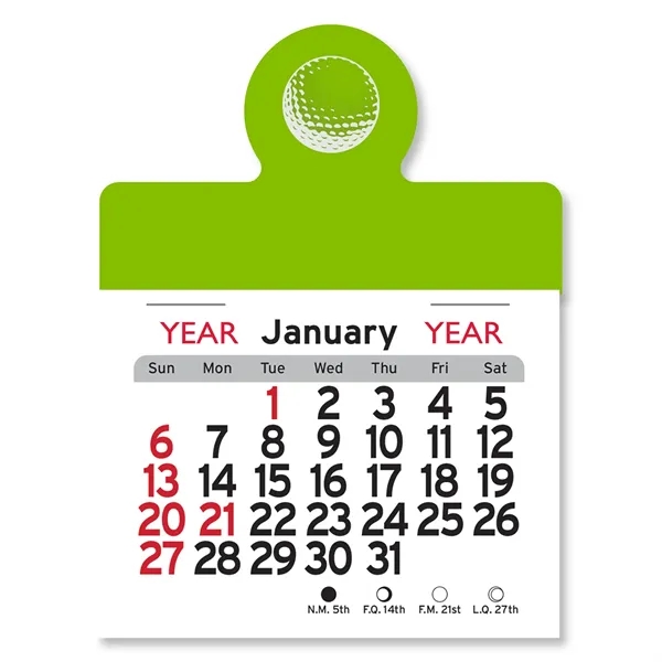 Golf Ball Peel-N-Stick® Calendar - Image 2