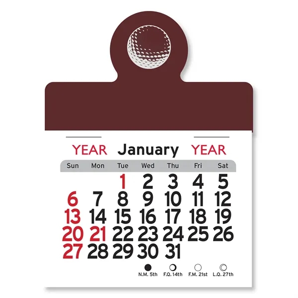 Golf Ball Peel-N-Stick® Calendar - Image 7