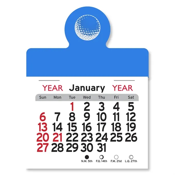 Golf Ball Peel-N-Stick® Calendar - Image 8