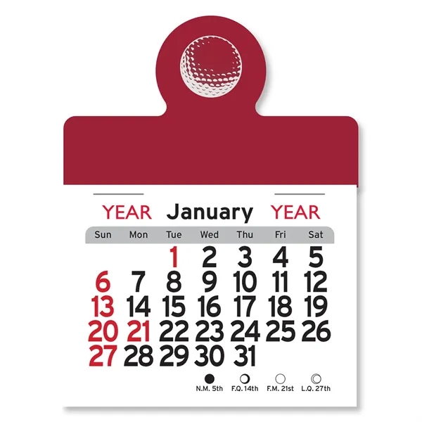 Golf Ball Peel-N-Stick® Calendar - Image 9