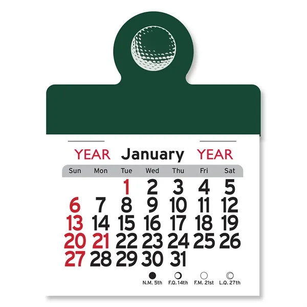 Golf Ball Peel-N-Stick® Calendar - Image 12