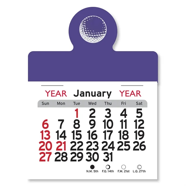Golf Ball Peel-N-Stick® Calendar - Image 19