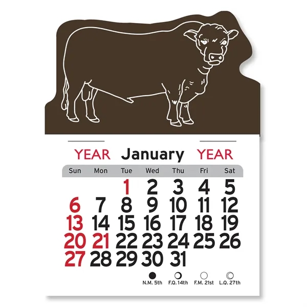 Bull Shaped Peel-N-Stick® Calendar - Image 6