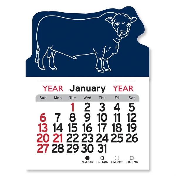 Bull Shaped Peel-N-Stick® Calendar - Image 16