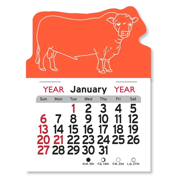 Bull Shaped Peel-N-Stick® Calendar - Image 17